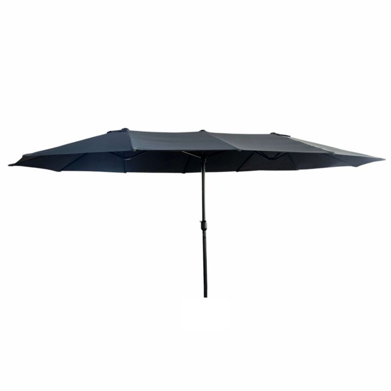 Podwójny parasol ogrodowy Tilia w kolorze ciemnoszarym waga 12,3 kg wymiary 460x270x245 cm 1 szt.