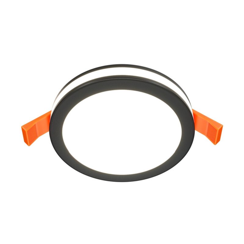 Oprawa sufitowa wpuszczana Maytoni Phanton czarna LED 12W 3000K 750lm IP20 wym: 3,2 x 9,5 x 9,5 cm okrągła - 1 szt.