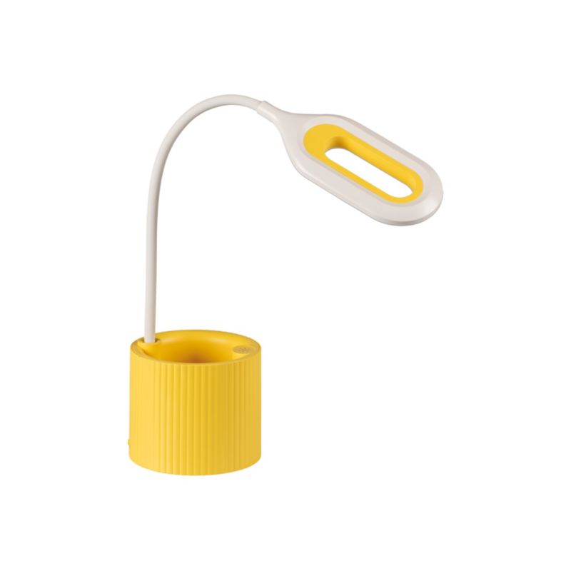 Lampa stołowa LED LightLogic LL LANKI DIM CCT YL 66373 reg. temp. barwowej 3000/4000/6500 K biurkowa dla dzieci żółta USB 1 szt.
