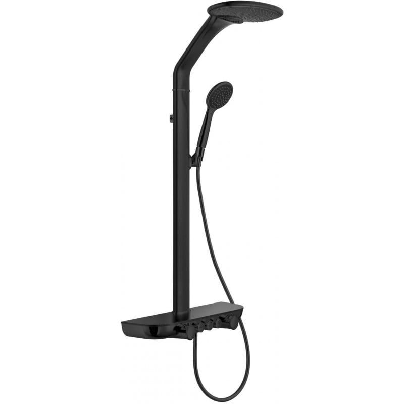 Zestaw prysznicowy natynkowy Mexen Bolt czarny 1 szt.