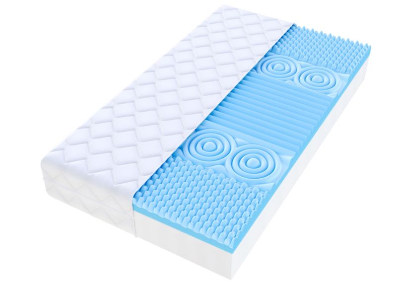 Materac piankowy TEBE MAX 90x200 pianka poliuretanowa T25 i profilowana pianka 1 szt.