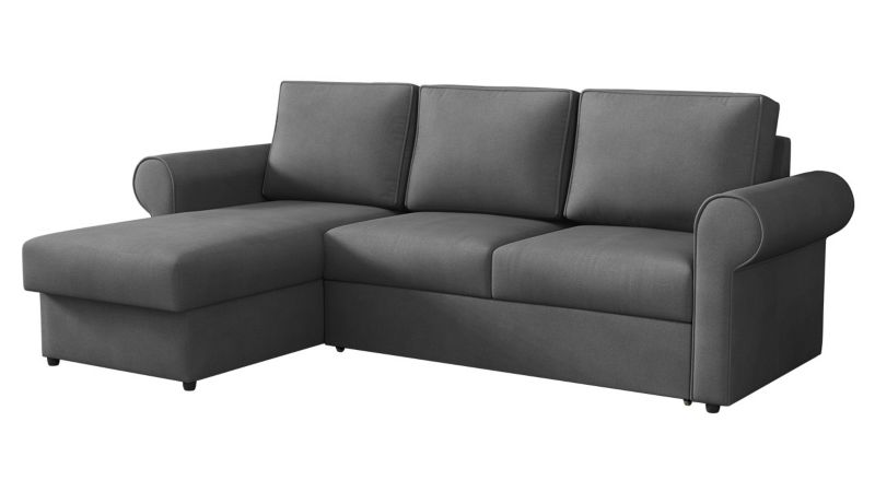 Narożnik z funkcją spania MIRJAN 24 Monaco stalowy szary 1 szt.