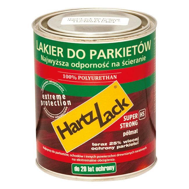Lakier do parkietu HartzLack Super Strong satin mat 0,75 l