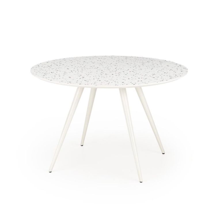 Stół okrągły Halmar ARAMIS 120x120 biały 1 szt.