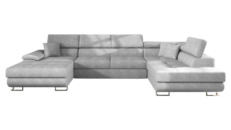 Narożnik z funkcją spania MIRJAN 24 Cotere Bis prawy jasnoszary 1 szt.