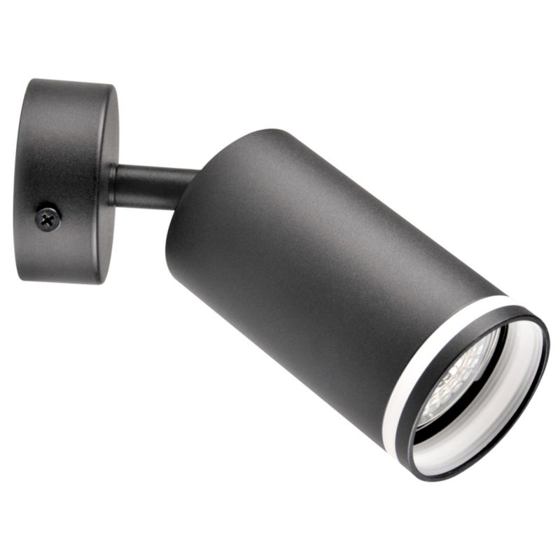 Kinkiet ścienny Polux Paris czarny 1 x GU10 x 10W IP20 wym: 16 x 5,5 x 5,5 cm - 1 szt.