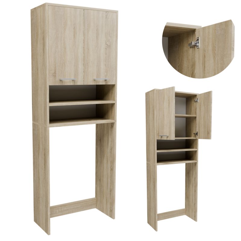 Szafka łazienkowa Matkam FIN1802DSON nad pralkę dąb sonoma 1 szt.