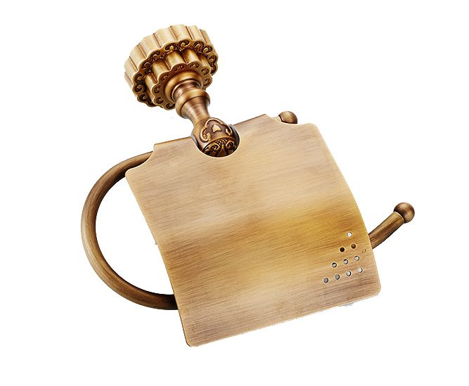 Uchwyt na papier toaletowy Lauferi CECEA mosiężny szczotkowany mosiądz retro 1 szt.