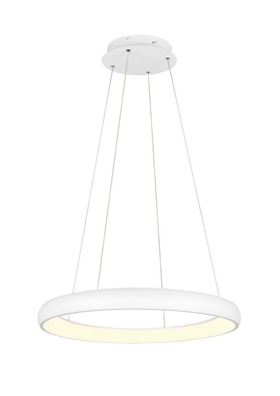 Lampa wisząca Trio Cardona 3872 biała ring wbudowany LED 59W 1 szt.