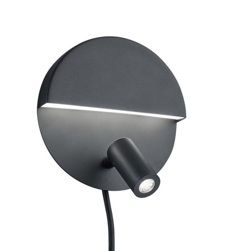 Kinkiet ścienny Trio Mario czarno-biały LED 8.3W 3000K 800lm IP20 wym: 16 x 16 x 16 cm - 1 szt.