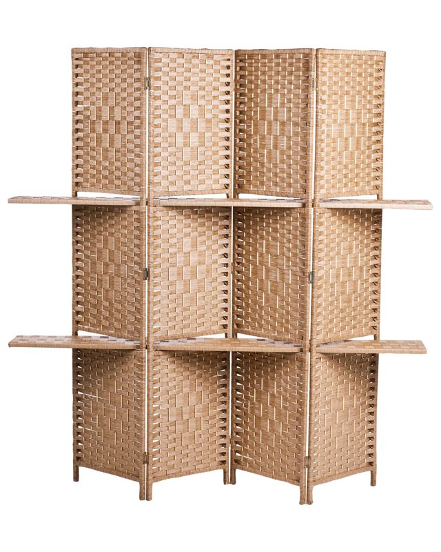 4-panelowy parawan pokojowy Trafoi Brązowy 158 cm 170 cm 1 szt.