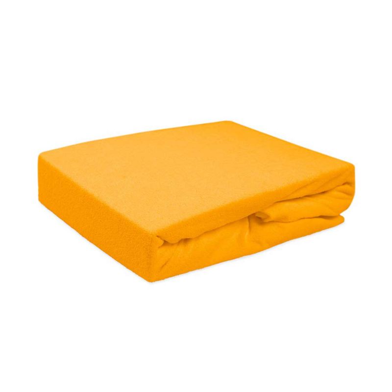 Prześcieradło frotte z gumką Darymex 160x200 kolor żółty 1 szt.