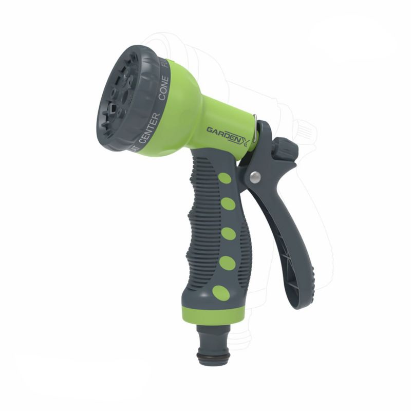 Pistolet do podlewania GardenX, PROMO, 8 funkcyjny, 1 szt.