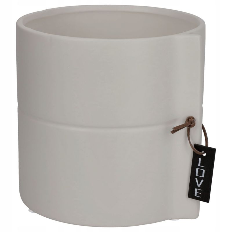 Doniczka KADAX Ceramiczna 13cm Osłonka szara 1szt.