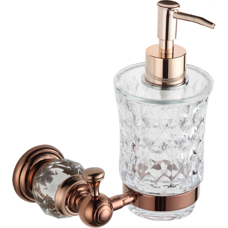 Dozownik do mydła ścienny Mexen Estela różowe złoto 18x21 cm 1 szt.