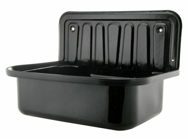 Zlew gospodarczy Wahlbach stalowy emaliowany 1szt