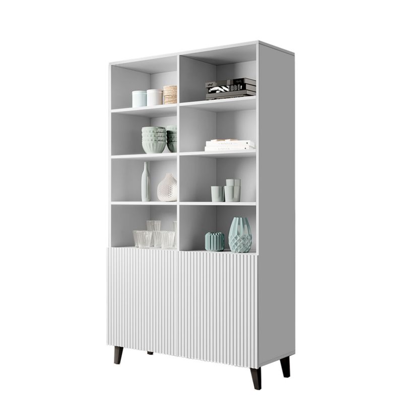 Regał MIRJAN 24 Pafos 100 biały/czarny 1 szt.