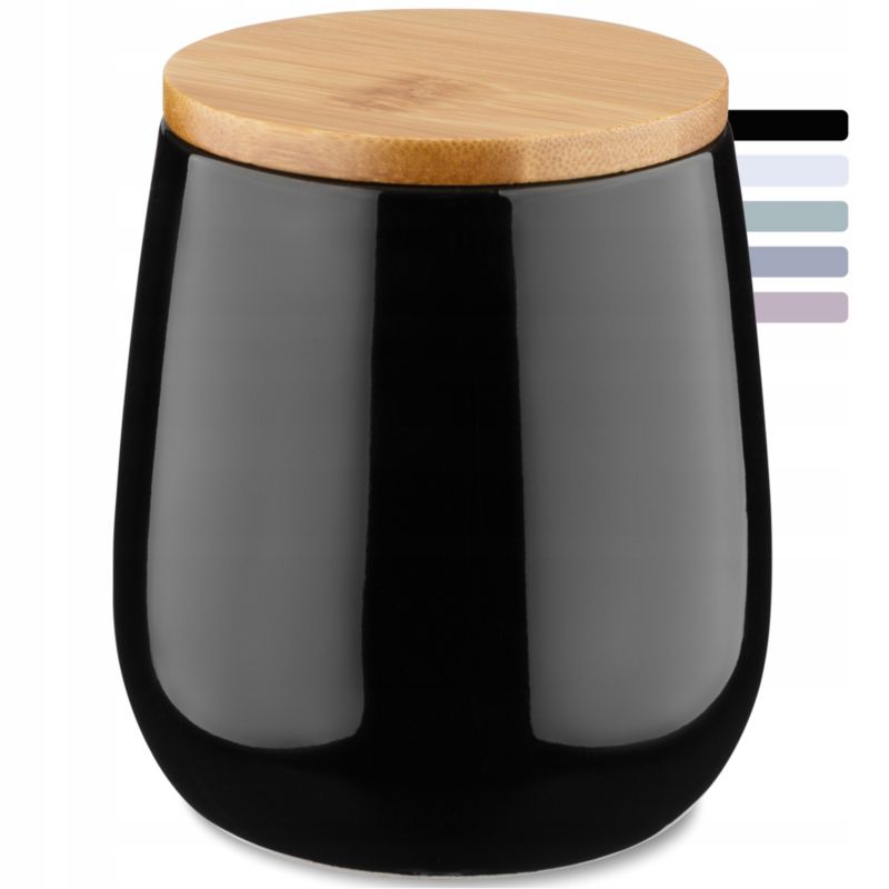 Pojemnik KADAX Na Płatki Kosmetyczne Waciki Czarny 1 szt.