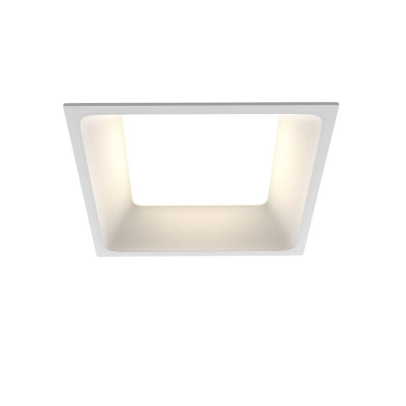 Oprawa sufitowa wpuszczana Maytoni Okno łazienkowa biała LED 12W 3000K-6000K 820lm IP44 wym: 5,5 x 11 x 11 cm kwadratowa - 1 szt.