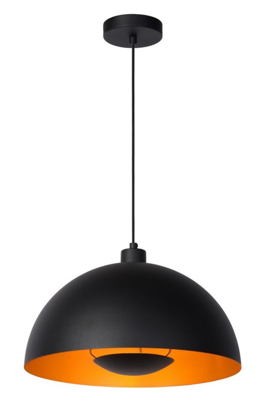 Lampa wisząca Lucide Siemon 1743 czarna nad stół 1xE27 x 40W 1 szt.