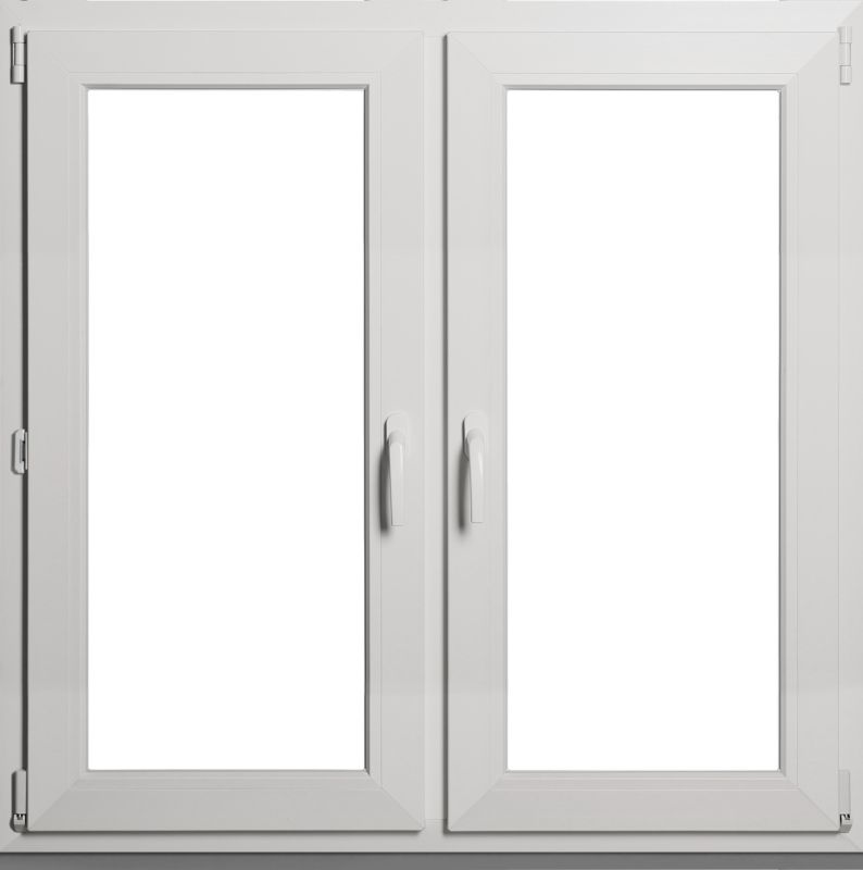 Okno PCV rozwierne + rozwierno-uchylne dwuszybowe 1165 x 1135 mm symetryczne antracyt