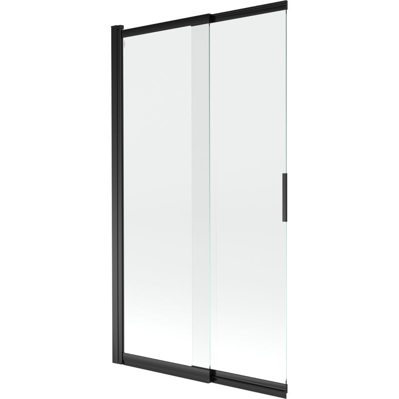 Parawan nawannowy przesuwany Mexen Fox transparent czarny 100x150 cm 2 szt.