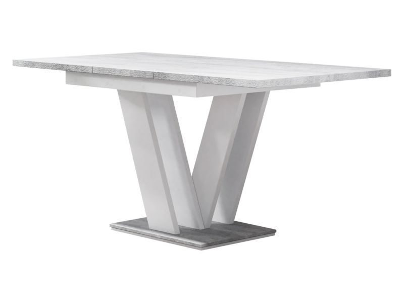 Stół rozkładany MIRJAN 24 Masiv biały/beton 1 szt.