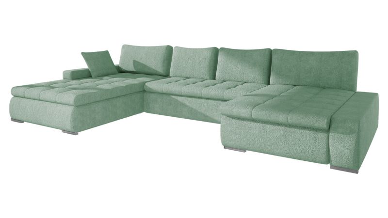 Narożnik z funkcją spania MIRJAN 24 Caro miętowa bukla 1 szt.