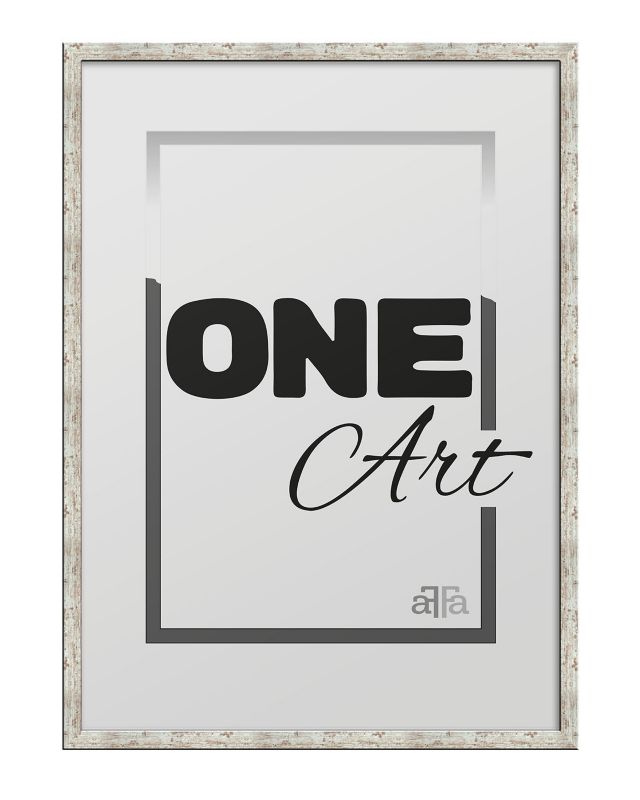 Ramka kwadrat Hekla MDF 60x60 bielona sosna 1szt.