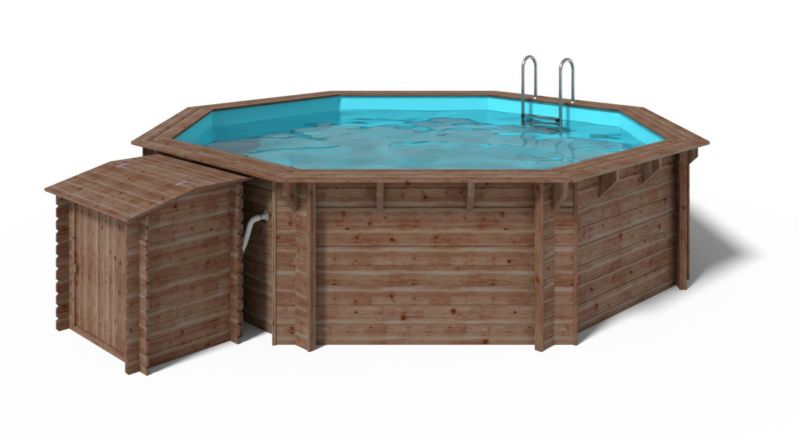 Basen drewniany ALTANKA 5,37x5,37 - H.1,31 m - z filtracją i szafką na osprzęt, 1 szt.