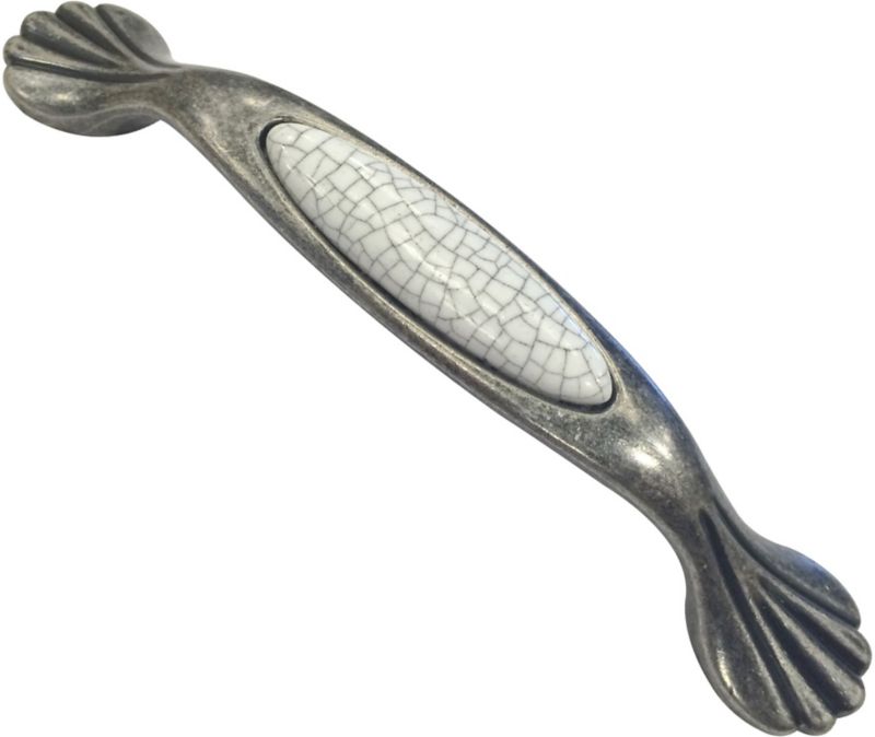 Uchwyt Schaffner Retro kos porcelanowy 128 mm