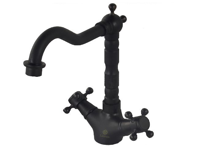 Bateria umywalkowa Lauferi DEMETER mosiężna czarna retro 1 szt.