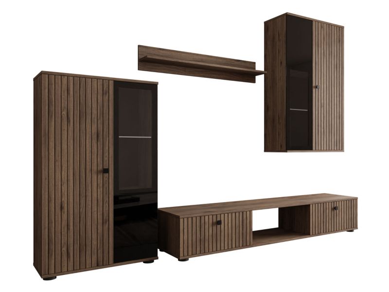 Meblościanka MIRJAN 24 Salsa MDF orzech okapi 1 kpl.