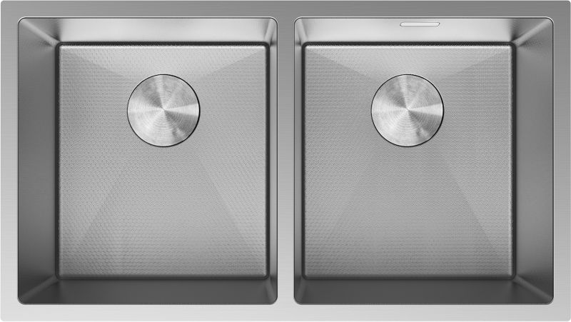 Zlewozmywak stalowy dwukomorowy Mexen Binox inox 800x450 mm 1 szt.