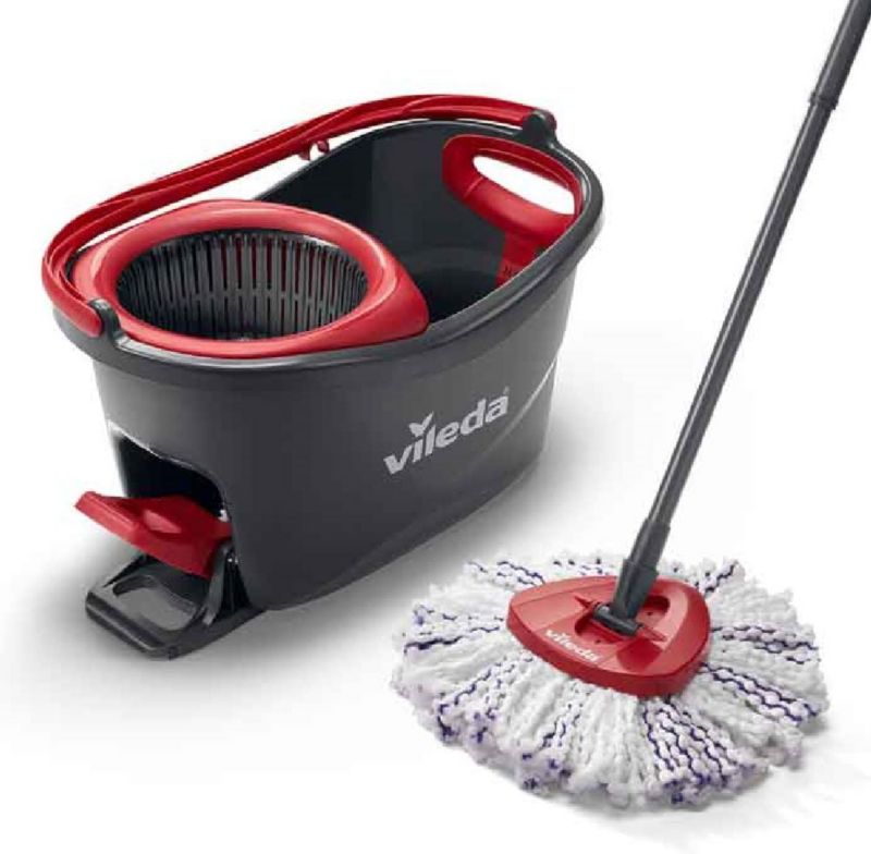 Mop rotacyjny Vileda Turbo 3w1 Microfibre z wiadrem obrotowym, kij teleskopowy, 1 szt.
