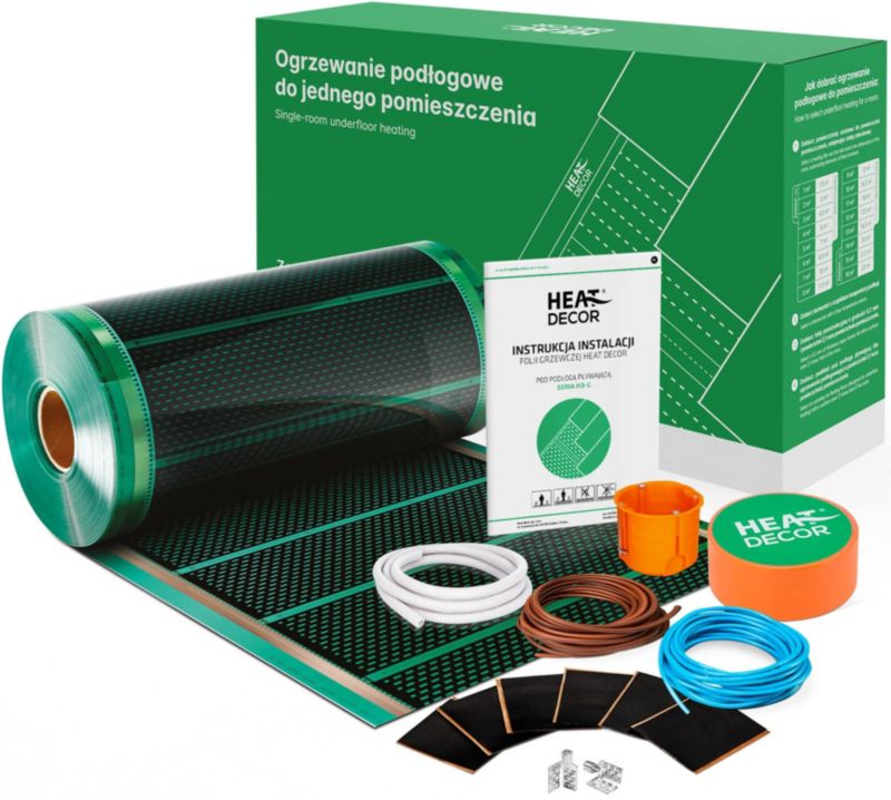 Folia grzewcza pod panele HD-G 140 W/m2 50 cm zestaw 14 m2