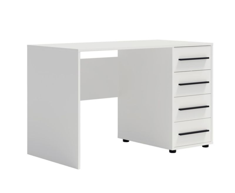 Biurko z szufladami Bettso Maxivo nowoczesne do sypialni biały 1szt.