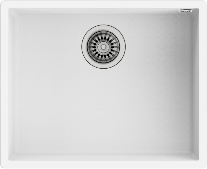 Zlewozmywak Teka Square Tegranit 54x44 cm biały, 1-komorowy, podwieszany, 1 szt.