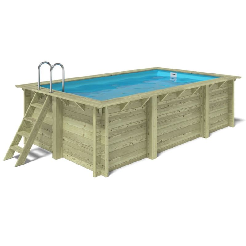 Basen drewniany Aqua ALTANKA 4,65x2,85 - H.1,24 m - z filtracją, BAS7306OSPI, 1szt.