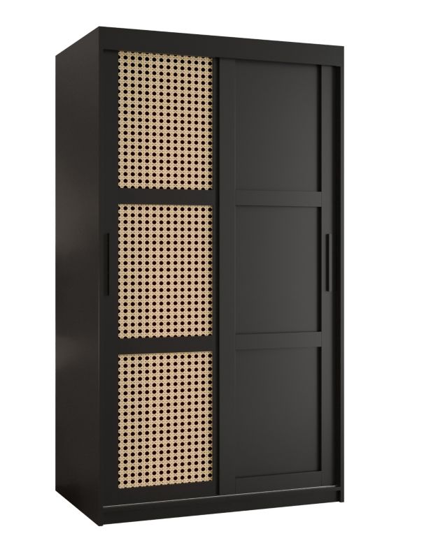 Szafa przesuwna Garderoba Abiks PLECIONKA WIEDEŃSKA 3 100 czarny 1 szt.