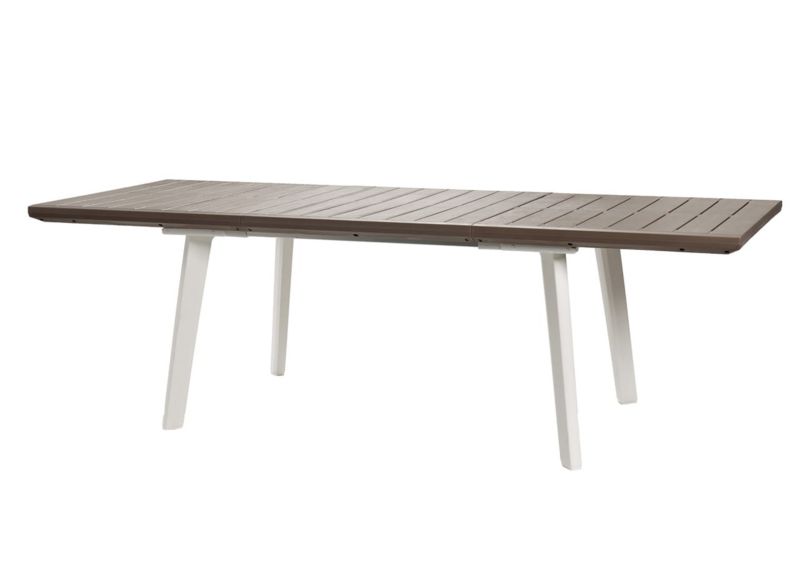 Stół Rozkładany Keter Harmony Extend 241x100.5x74cm dla 12 osób Biały-Cappucino 1 szt.