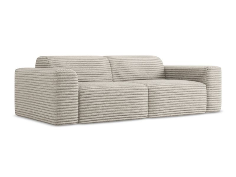 Modułowa sofa 2-osobowa LaMiaSofa BOVA z tkaniny sztruksowej 208x104 cm ciemny beż 1 szt.