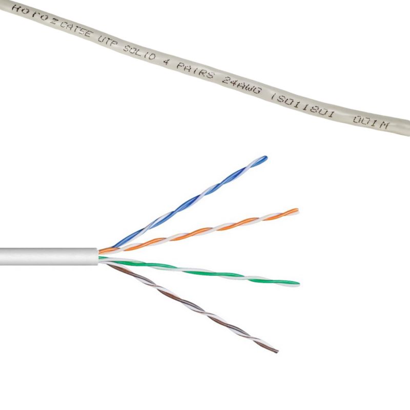 Kabel UTP Horoz kabel LAN przewód sieciowy skrętka CAT5e 1 Gb/s 100 MHz / 24 AWG 100m 1szt.