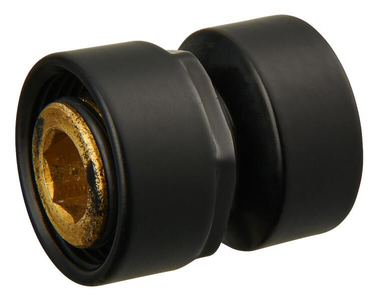 Złączka duo - plex do rury stalowej GW1/2" x GWM22 x 1.5 czarny Luxrad 2 szt