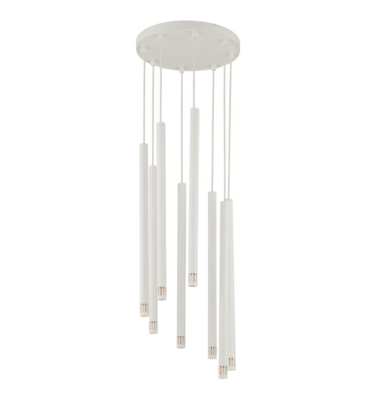 Lampa wisząca Sigma Lighting Sopel Laser 3711 biała nowoczesna 8xG9 x 1 szt.