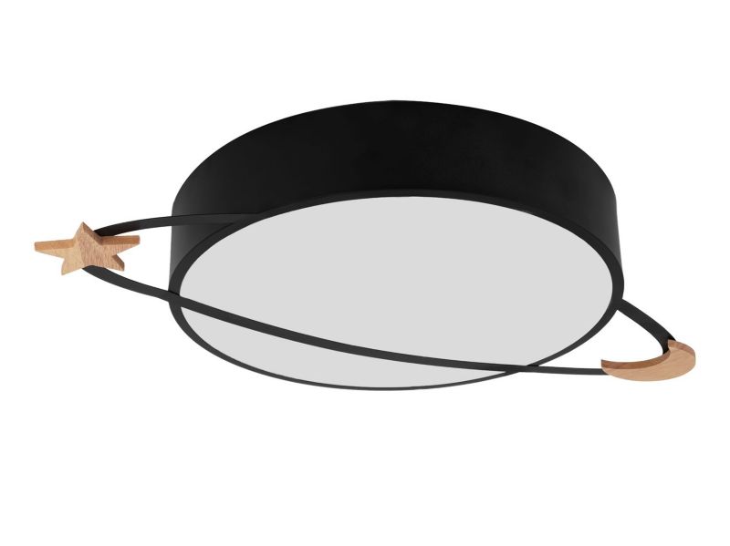 Lampa Sufitowa Toolight App864-C Moon Czarny 1 Szt