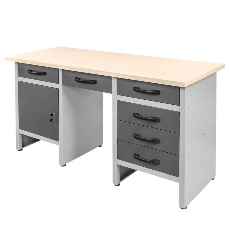Stół warsztatowy HANDYMAN Mega-M 160x60x85cm Z szafką i 6 szufladami 1szt.