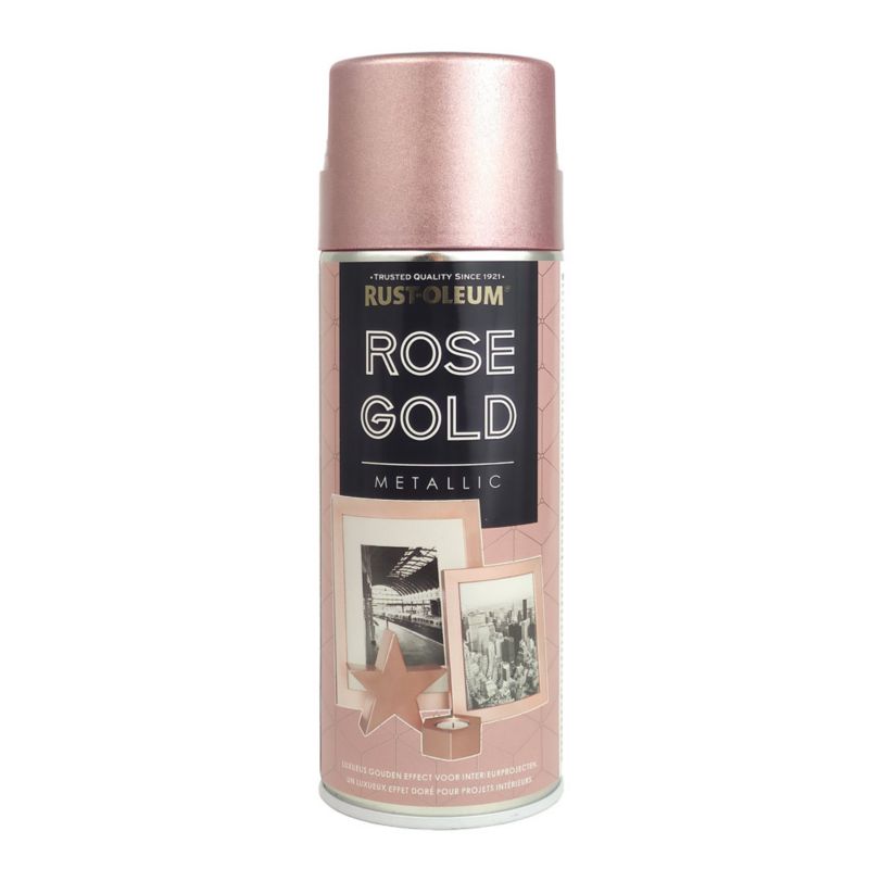 Farba metaliczna w sprayu różowe złoto Rust-Oleum Rose Gold Metallic Spray 400 ml