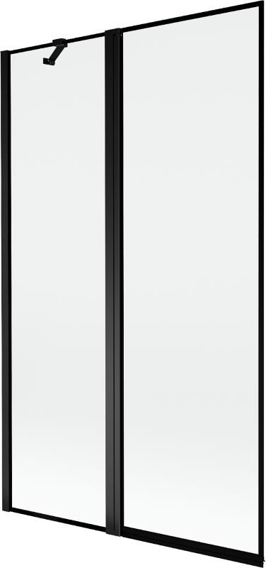 Parawan nawannowy 2-skrzydłowy Mexen Mist czarny 110 x 150 cm 1 szt