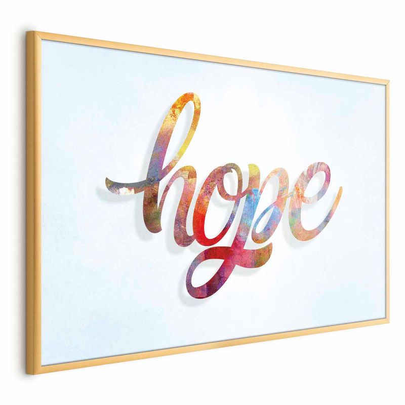 Plakat Artgeist Hope 90x60 cm z ramą złotą 1 szt